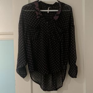 Free People Chiffon Top